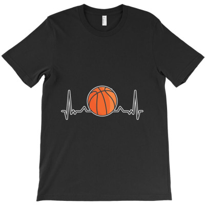 Basketball Heartbeats Gift T-shirt Designed By Animal Machine