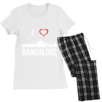 I Love Banalore Bengaluru India Women's Pajamas Set | Artistshot