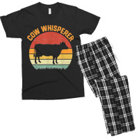 Cow Whisperer Funny Women Men Dairy Farming Farmer Farm Men's T-shirt Pajama Set | Artistshot