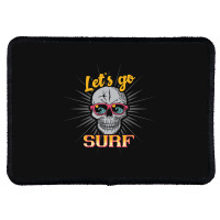 Surfing Lets Go Surf Rectangle Patch | Artistshot