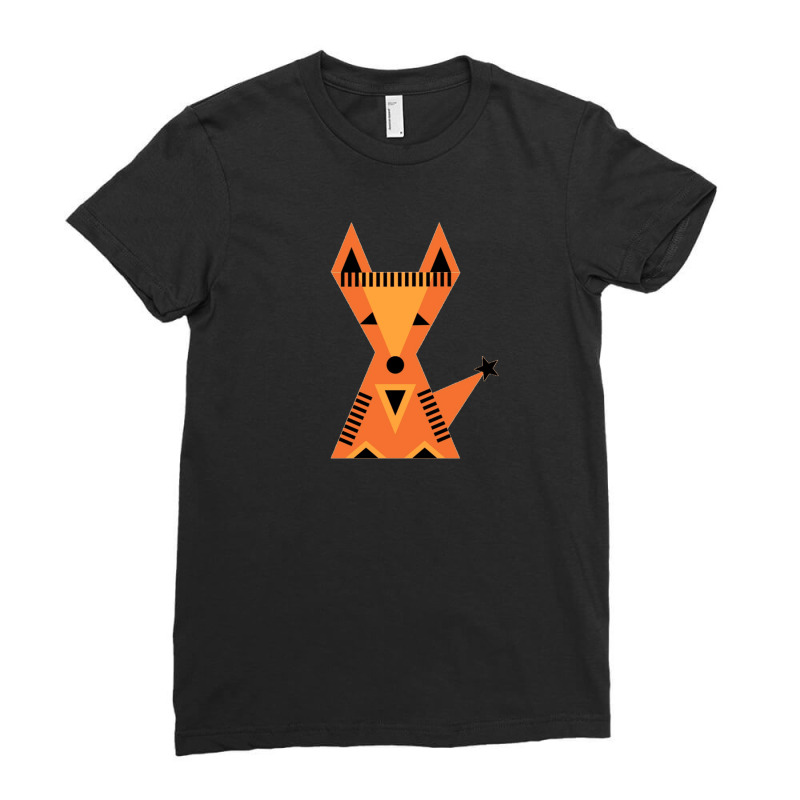 Little Fox, Foxy, Animal, Autumn, Forest, Wild Ladies Fitted T-Shirt by cm-arts | Artistshot