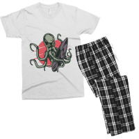 Surfing Octopus Men's T-shirt Pajama Set | Artistshot