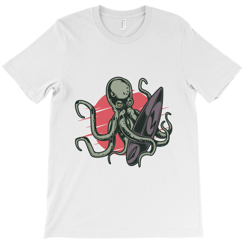 Surfing Octopus T-shirt | Artistshot