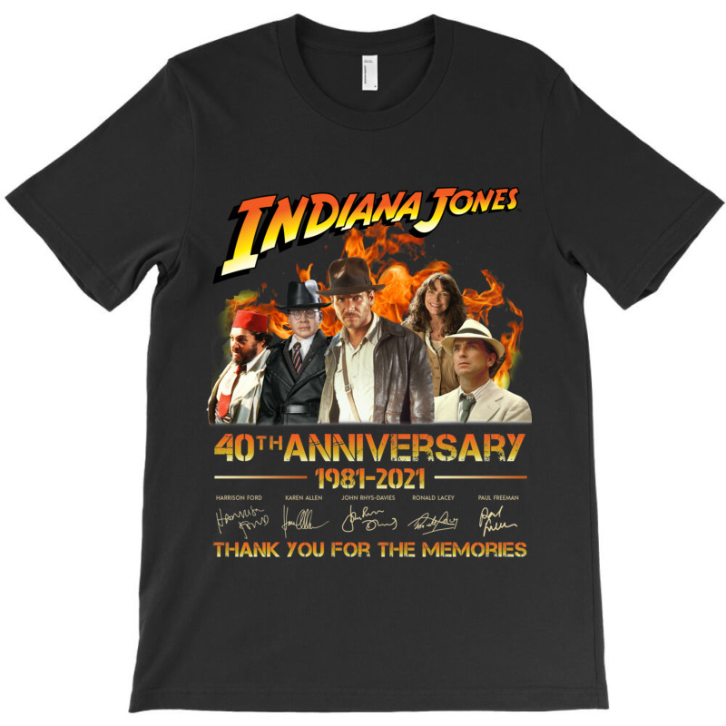 Indiana Jones 40th Anniversary 1981-2021 Thank You For The Memories Un T-shirt | Artistshot