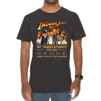 Indiana Jones 40th Anniversary 1981-2021 Thank You For The Memories Un Vintage T-shirt | Artistshot