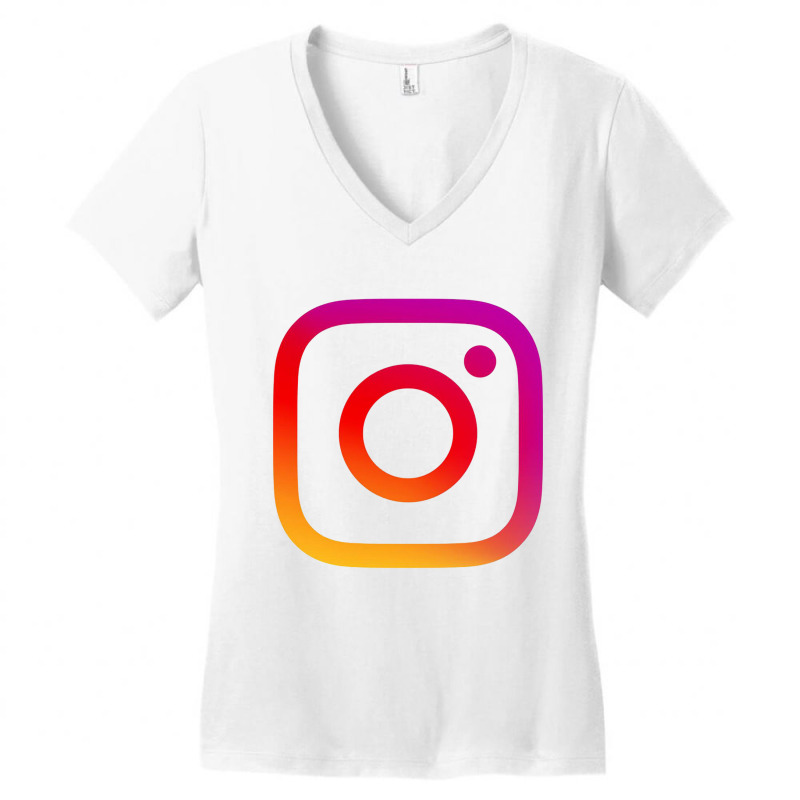 Instagram Women's V-Neck T-Shirt by dicky everlasthing | Artistshot