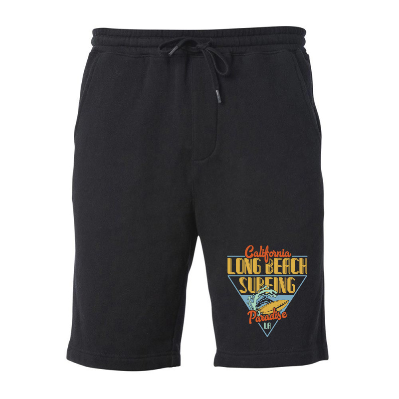 Surfing Paradise Fleece Short by Perfect Designers | Artistshot