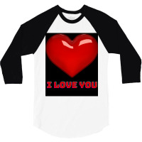 I Love You. 3/4 Sleeve Shirt | Artistshot