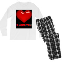 I Love You. Men's Long Sleeve Pajama Set | Artistshot