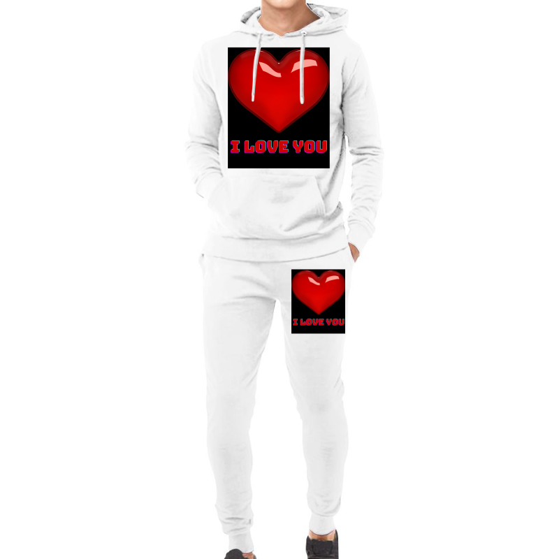 I Love You. Hoodie & Jogger set by cm-arts | Artistshot