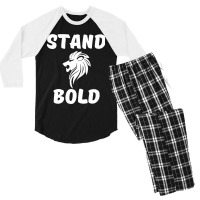 Stand Bold Parody Men's 3/4 Sleeve Pajama Set | Artistshot