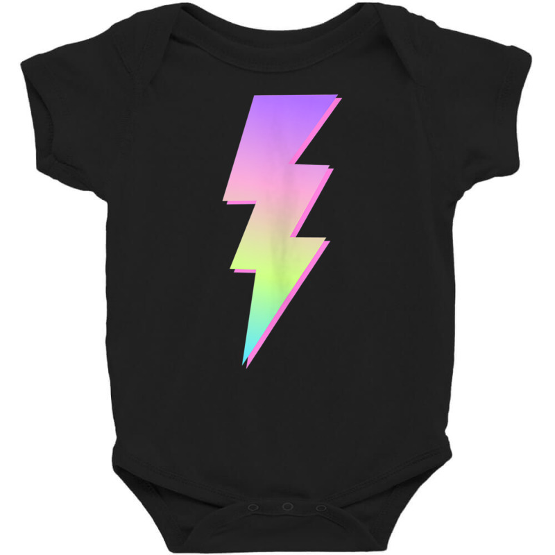 Vaporwave Lightning Bolt Tank Top Baby Bodysuit by cm-arts | Artistshot