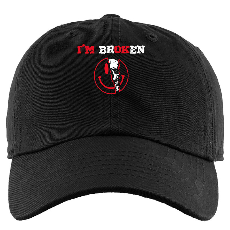 Confused Skull I'm Broken Invisible Illness I'm Ok Broken Pullover Hoo Kids Cap by cm-arts | Artistshot