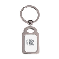 Stay Strapped Or Get Clapped   Pro Gun Rights Funny Ar15 Pullover Hood Silver Rectangle Keychain | Artistshot