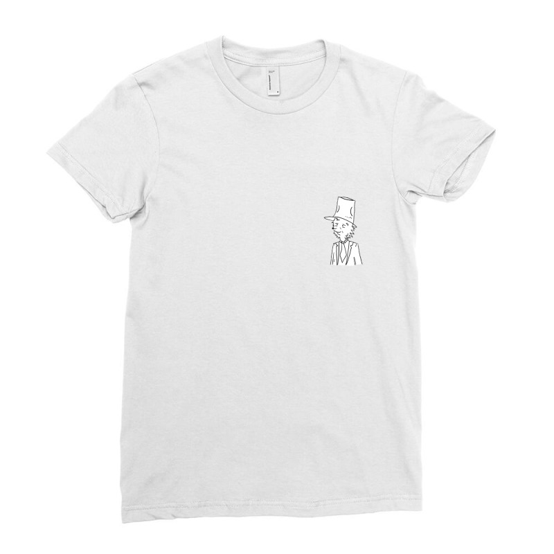 Wilford The Dude Black And White Head Shot Ladies Fitted T-Shirt by ClintonSoto | Artistshot