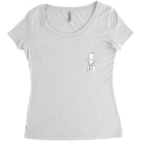 Wilford The Dude Black And White Head Shot Women's Triblend Scoop T-shirt | Artistshot