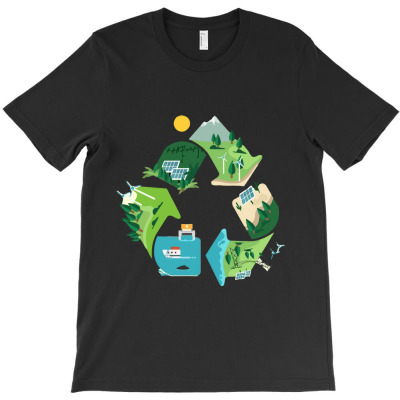 Nature Recycling T-shirt Designed By Animal Machine