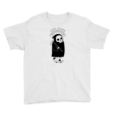 Grin Reaper Youth Tee Designed By M4la