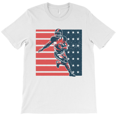 American Football Illustration Art T-shirt Designed By Animal Machine