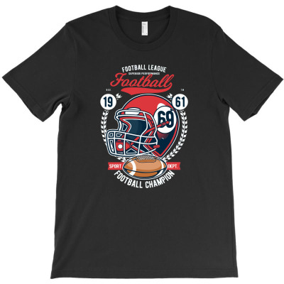 American Football Illustration Art 1 T-shirt Designed By Animal Machine