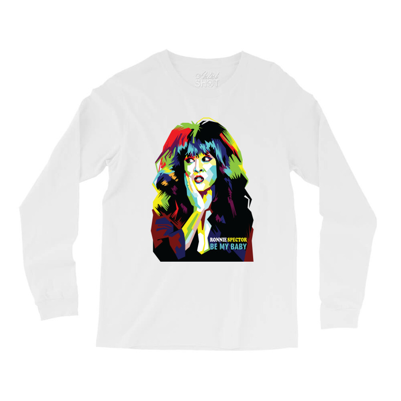 Roonie Spector In Wpap Pop Art Long Sleeve Shirts | Artistshot