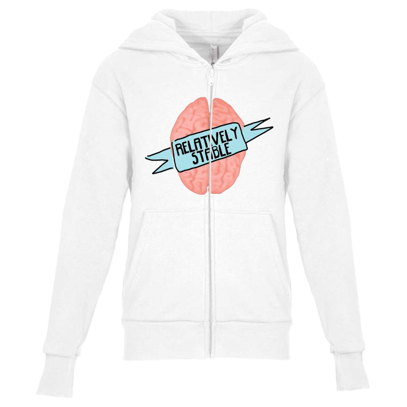 Relatively Stable   Stop The Stigma Of Mental Illness Classic Youth Zipper Hoodie | Artistshot