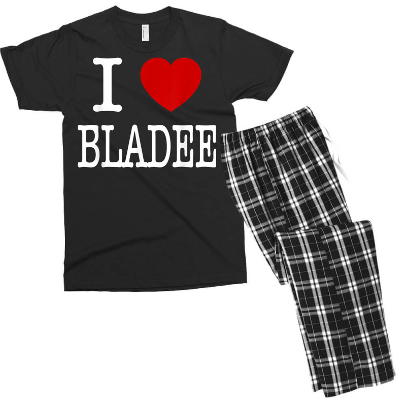 I Love Bladee T Shirt Men's T-shirt Pajama Set | Artistshot