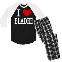 I Love Bladee T Shirt Men's 3/4 Sleeve Pajama Set | Artistshot