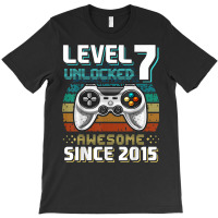 Level 7 Unlocked Awesome 2015 Video Game 7th Birthday T Shirt T-shirt | Artistshot