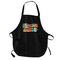 Groovy Montessori Guide Back To School T Shirt Medium-length Apron | Artistshot