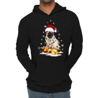 Pug Dog Lights Christmas Matching Family T Shirt Lightweight Hoodie | Artistshot