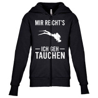 Mir Reichts Ich Geh Diving Water Sports Freediving Diving Youth Zipper Hoodie | Artistshot