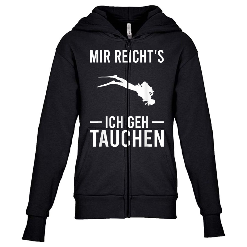 Mir Reichts Ich Geh Diving Water Sports Freediving Diving Youth Zipper Hoodie by nusudimazo | Artistshot