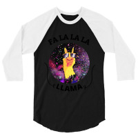 Fa La La La Llama 3/4 Sleeve Shirt | Artistshot