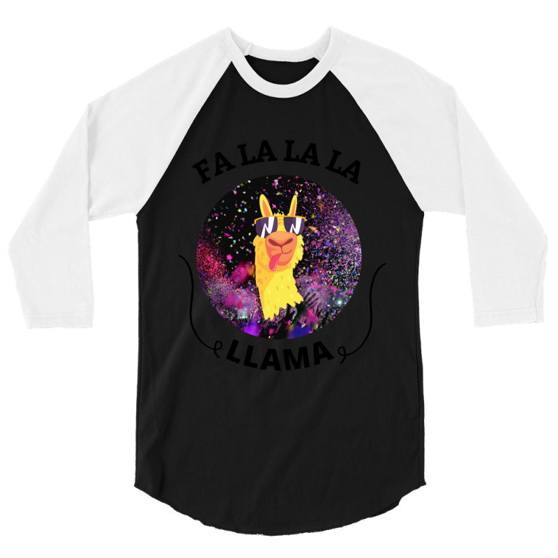 Fa La La La Llama 3/4 Sleeve Shirt | Artistshot