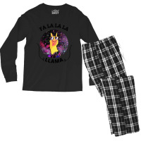 Fa La La La Llama Men's Long Sleeve Pajama Set | Artistshot