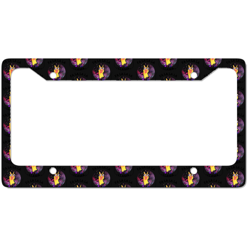 Fa La La La Llama License Plate Frame | Artistshot