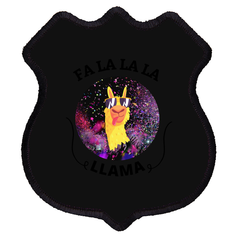 Fa La La La Llama Shield Patch | Artistshot