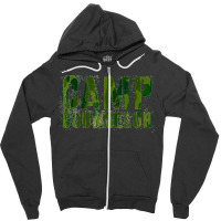 Camo Camp Counselor Summer Teacher Instructor Coach 2022 Zipper Hoodie | Artistshot