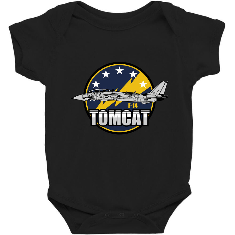 F-14 Tomcat Patch Baby Bodysuit by degreesgunner | Artistshot