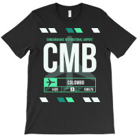 Colombo (cmb) Airport Code Baggage Tag T-shirt | Artistshot