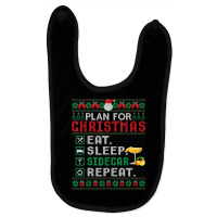 Plan For Christmas Eat Sleep Sidecar Repeat Cocktail T Shirt Baby Bibs | Artistshot