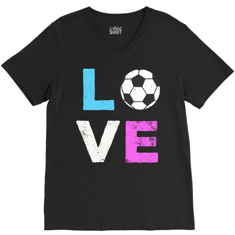 Love Soccer American Team Fan Gift Pullover Hoodie V-neck Tee | Artistshot