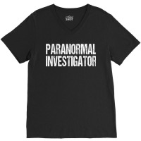 Paranormal Investigator Lazy Halloween Ghost Hunter Costume Tshirt V-neck Tee | Artistshot