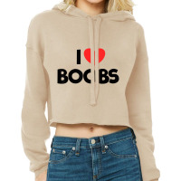 I Love Boobs Boob Lover Quote Men's I Love Boobs Cropped Hoodie | Artistshot