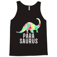 Parasaurus Paraprofessional Funny Dinosaur Floral Tshirt Tank Top | Artistshot