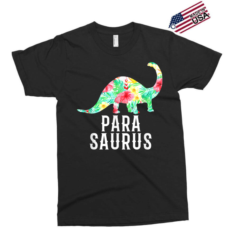 Parasaurus Paraprofessional Funny Dinosaur Floral Tshirt Exclusive T-shirt | Artistshot