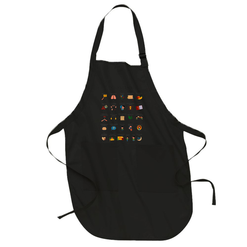 Coping Skills Alphabet Mental Health Awareness Counselor Full-length Apron | Artistshot