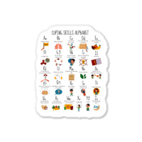 Coping Skills Alphabet Mental Health Awareness Counselor Sticker | Artistshot