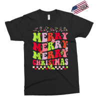 Groovy Merry Christmas Xmas Lights Family Matching Pajama T Shirt Exclusive T-shirt | Artistshot